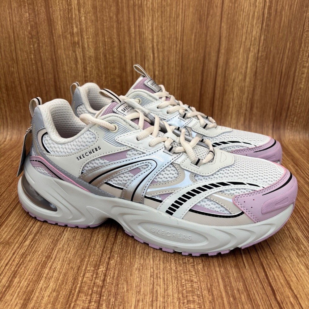 Skechers Uno Ryze-Scale Up Sneaker Womens 11 Natural Pink 177606 Chunky Shoe NEW